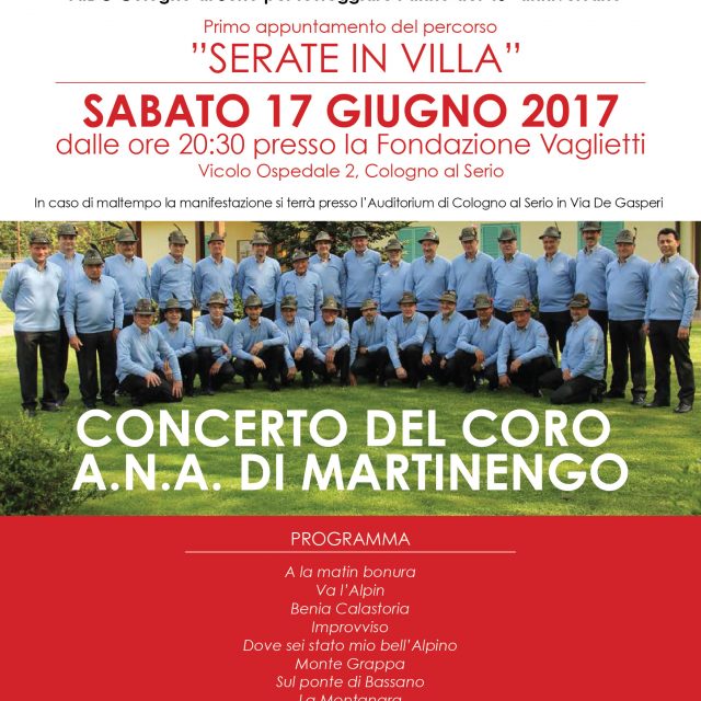 Concerto alpino “Coro A.N.A. di Martinengo”