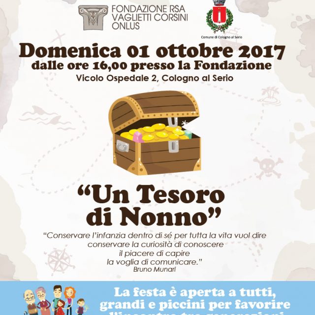 Domenica 01 ottobre – Un tesoro di nonno