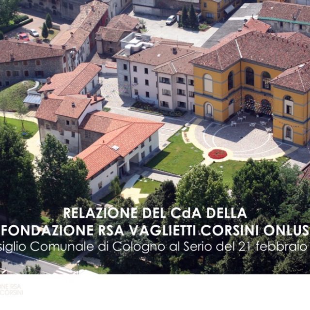 Relazione del CdA al Consiglio Comunale