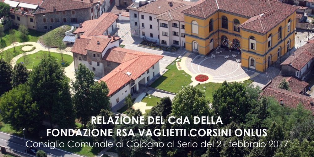 Relazione del CdA al Consiglio Comunale