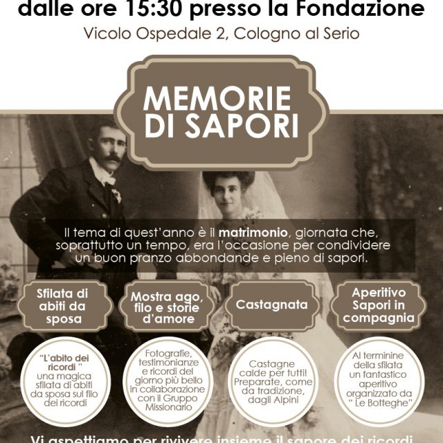 Memorie di sapori 2017